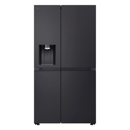 Frigorifero Side-by-Side | Classe B, 623L | Wi-Fi, Dispenser senza allaccio, UVnano, Metal Fresh, Door Cooling | Black Steel - GSLE91EVAB | LG IT
